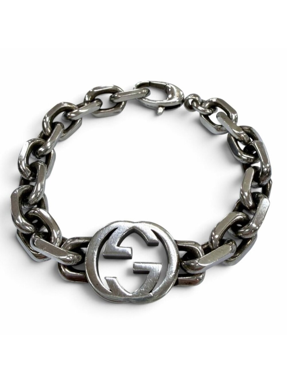 Gucci Interlocking G Bracelet Silver 17